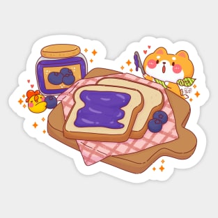 Shiba Blueberry Jam Sticker